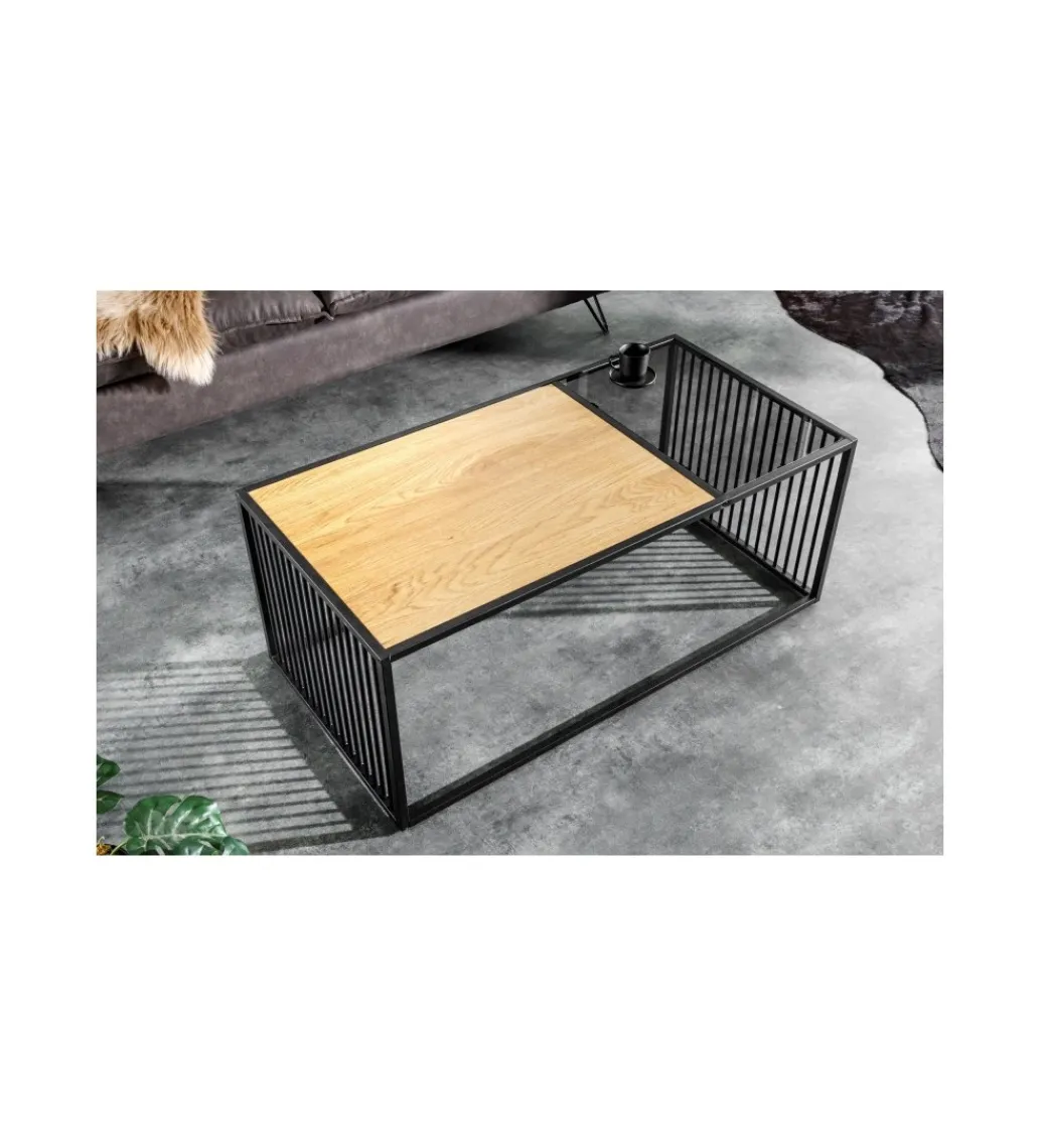 Stolik kawowy PASCAL 100 cm w optyce dąb dziki*Invicta Interior Hot