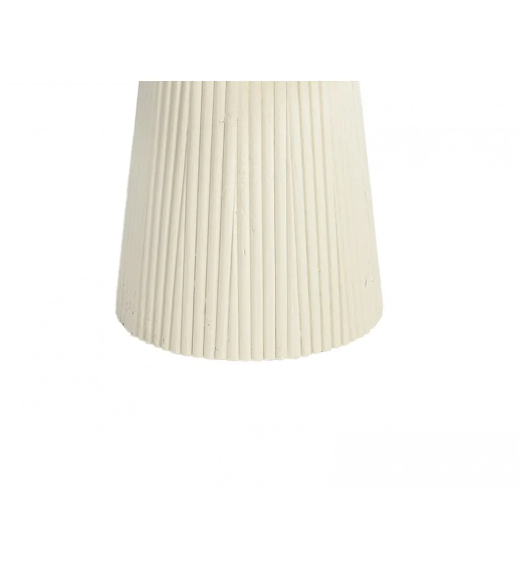 Stolik kawowy PATO 50 cm drewno mango biała*LF-Design