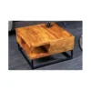 Stolik kawowy PEGU Giant 60 cm drewno sheesham*Invicta Interior