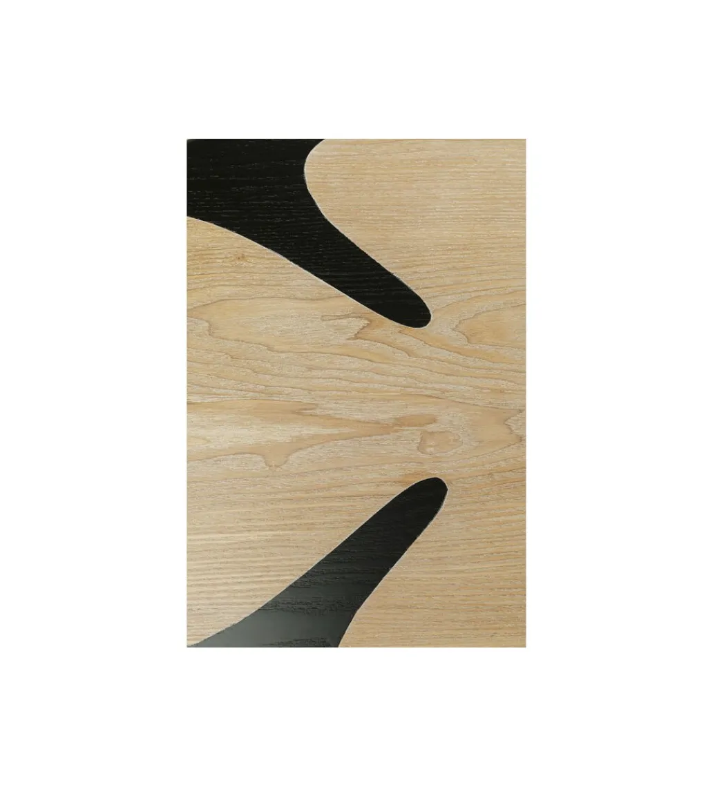 Stolik kawowy PETAL 90 cm naturalny czarny*KARE Sale