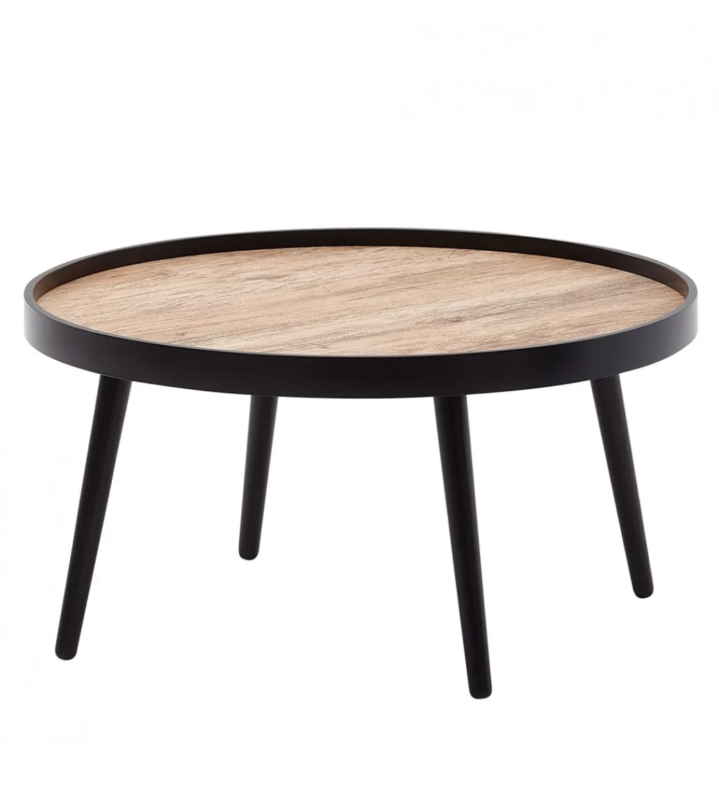 Stolik kawowy PILER 76 cm czarny*WOHNLING, GERMANY Online