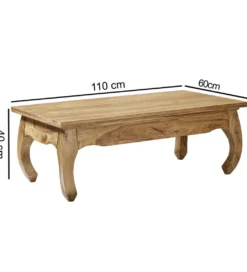 Stolik kawowy PINAR 110 cm drewno akacja*WOHNLING, GERMANY Best
