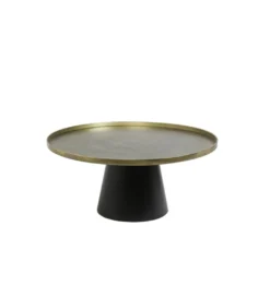 Stolik kawowy POPETA 75 cm antyczny brąz czarny*L&L New