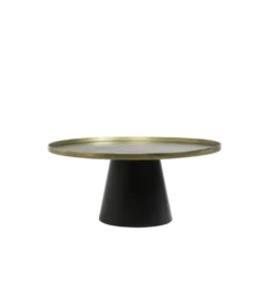 Stolik kawowy POPETA 75 cm antyczny brąz czarny*L&L New