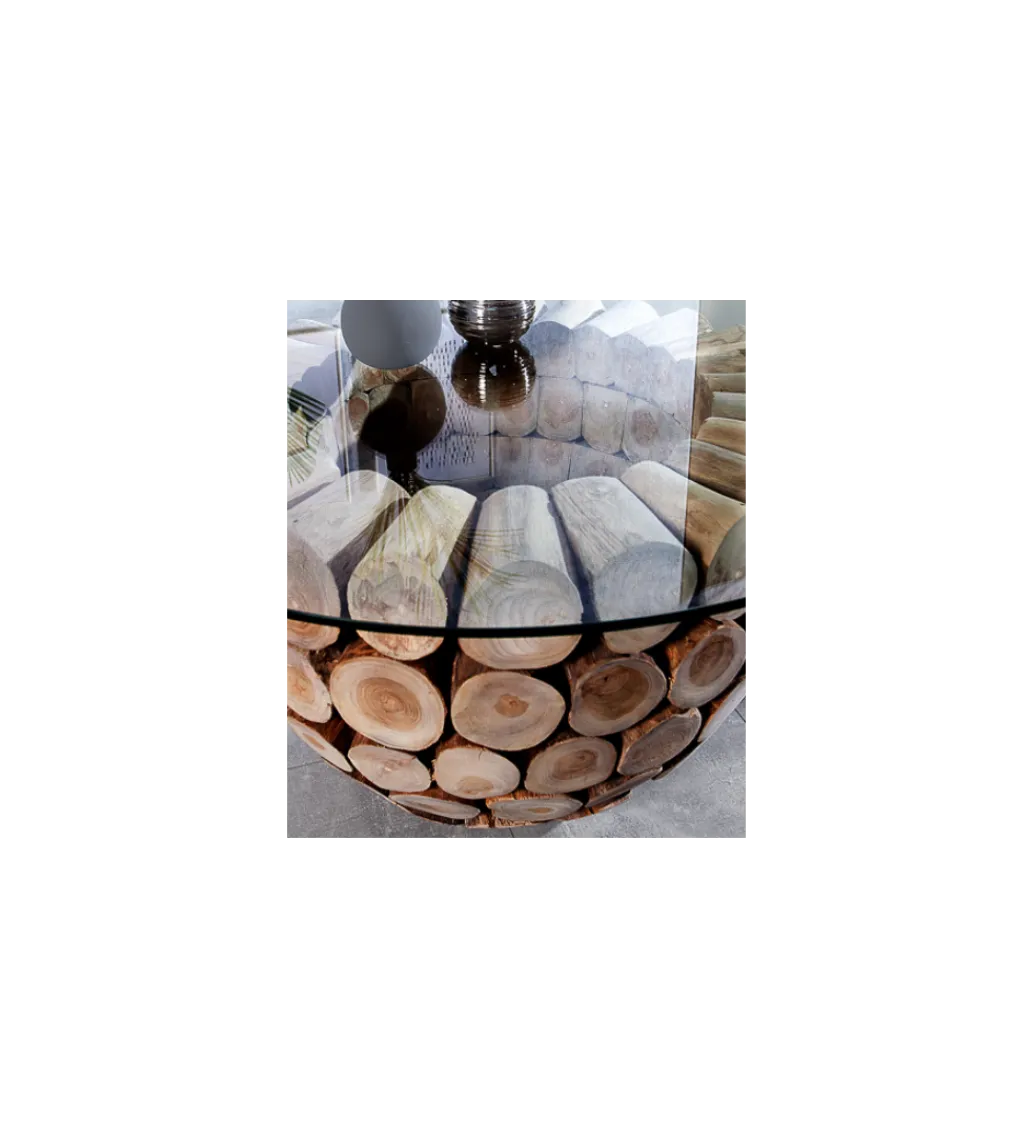 Stolik kawowy Pure Nature 70 cm drewno Teak*Invicta Interior Clearance
