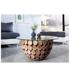Stolik kawowy Pure Nature 70 cm drewno Teak*Invicta Interior Clearance