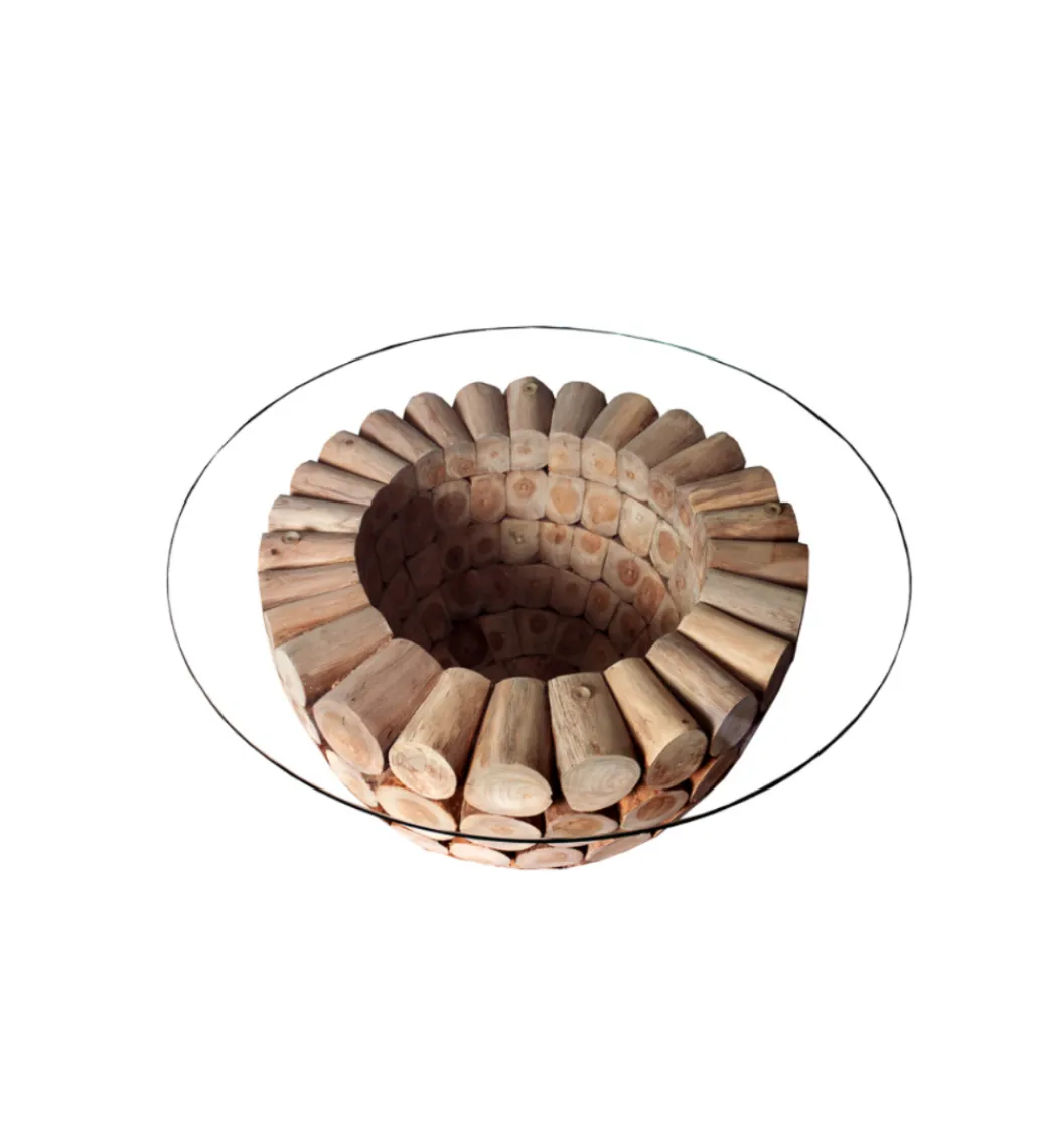 Stolik kawowy Pure Nature 70 cm drewno Teak*Invicta Interior Clearance