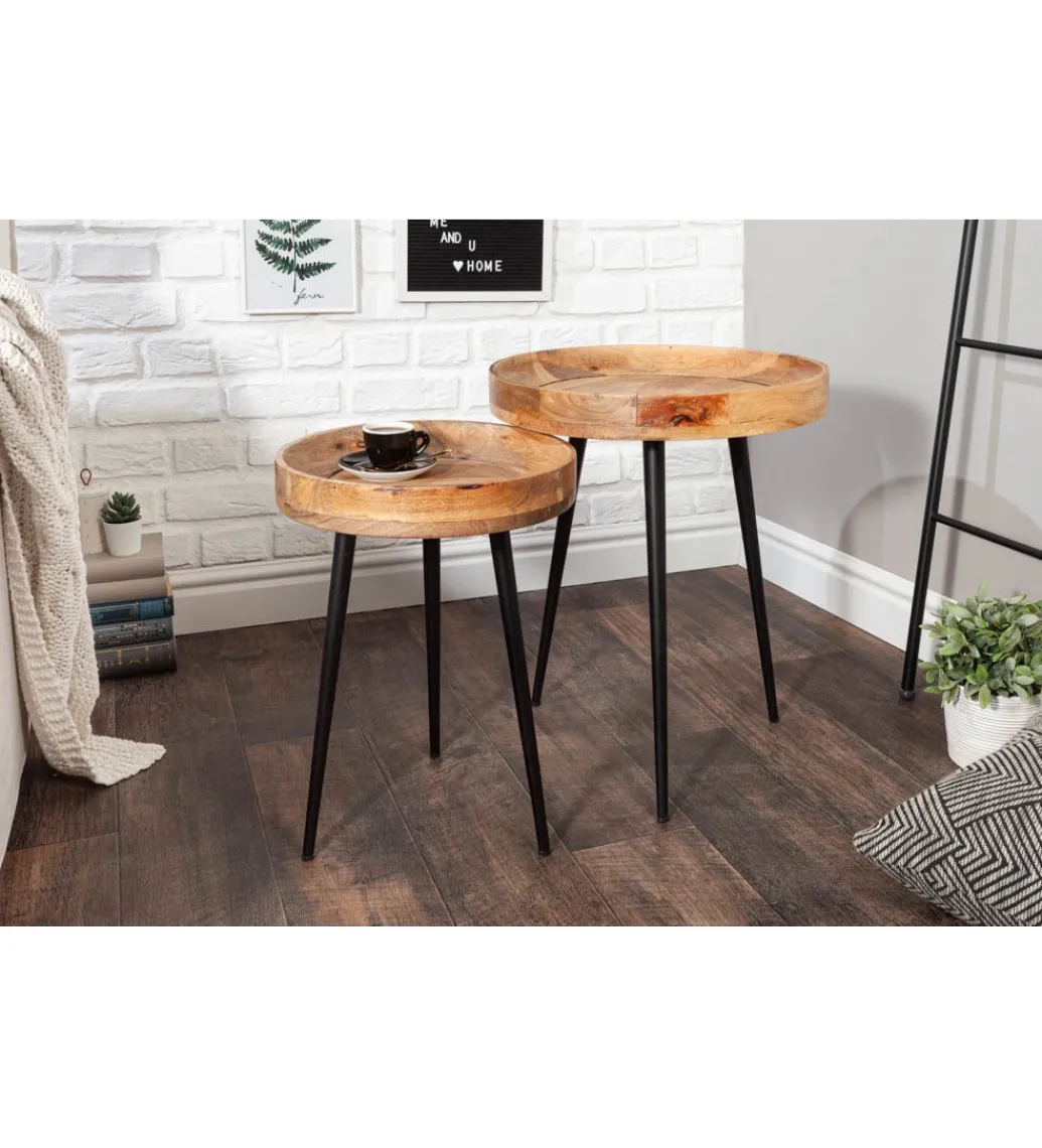 Stolik kawowy Pure Nature 45 cm naturalne mango*Invicta Interior - przedsprzedaż Discount