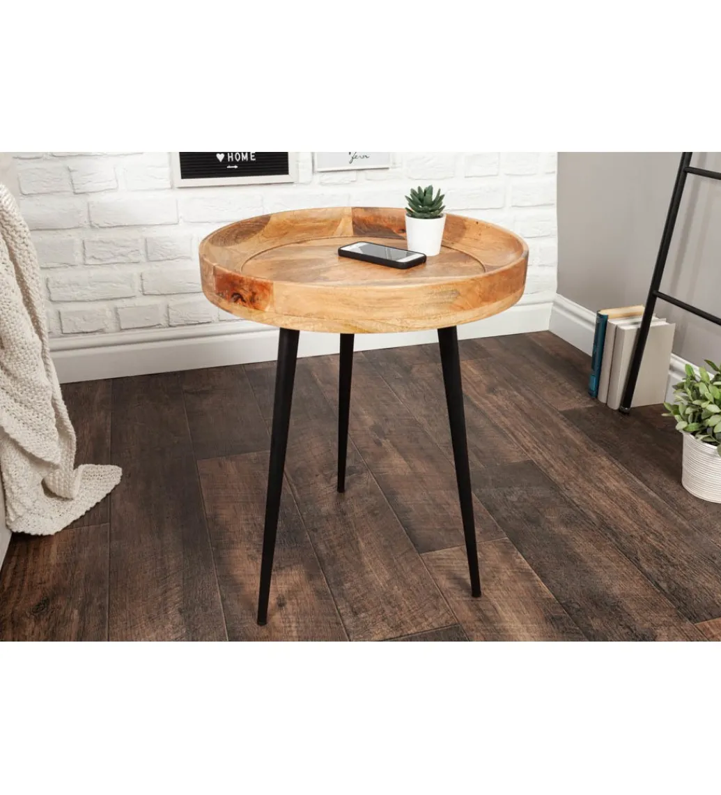Stolik kawowy Pure Nature 45 cm naturalne mango*Invicta Interior - przedsprzedaż Discount