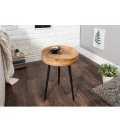 Stolik kawowy Pure Nature 35 cm naturalny mango*Invicta Interior - przedsprzedaż Discount