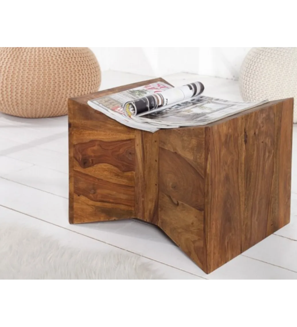 Stolik kawowy Pyramid drewno Sheesham naturalny*Invicta Interior Discount