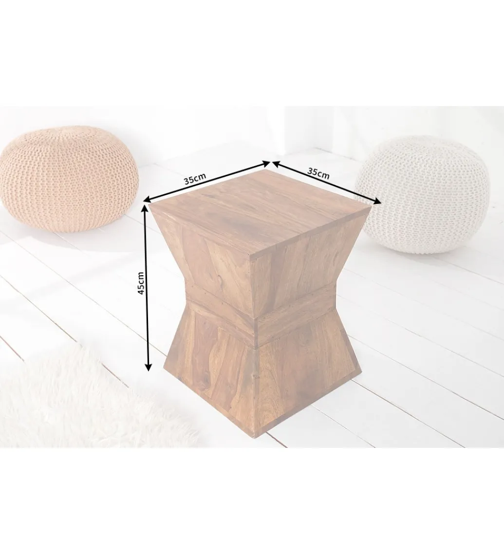 Stolik kawowy Pyramid drewno Sheesham naturalny*Invicta Interior Discount