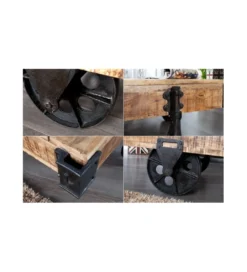 Stolik kawowy Railway 120 cm drewno Mango*Invicta Interior Outlet
