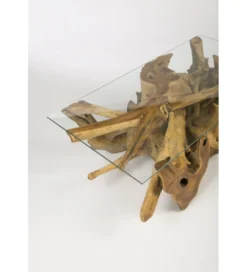 Stolik kawowy RAIZ 120 cm drewno tekowe*Imeri Discount
