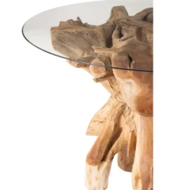 Stolik kawowy RAOUL 140 cm drewno teak naturalny*J-Line Clearance