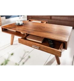 Stolik kawowy Retro 100 cm drewno Sheesham*Invicta Interior - przedsprzedaż Sale