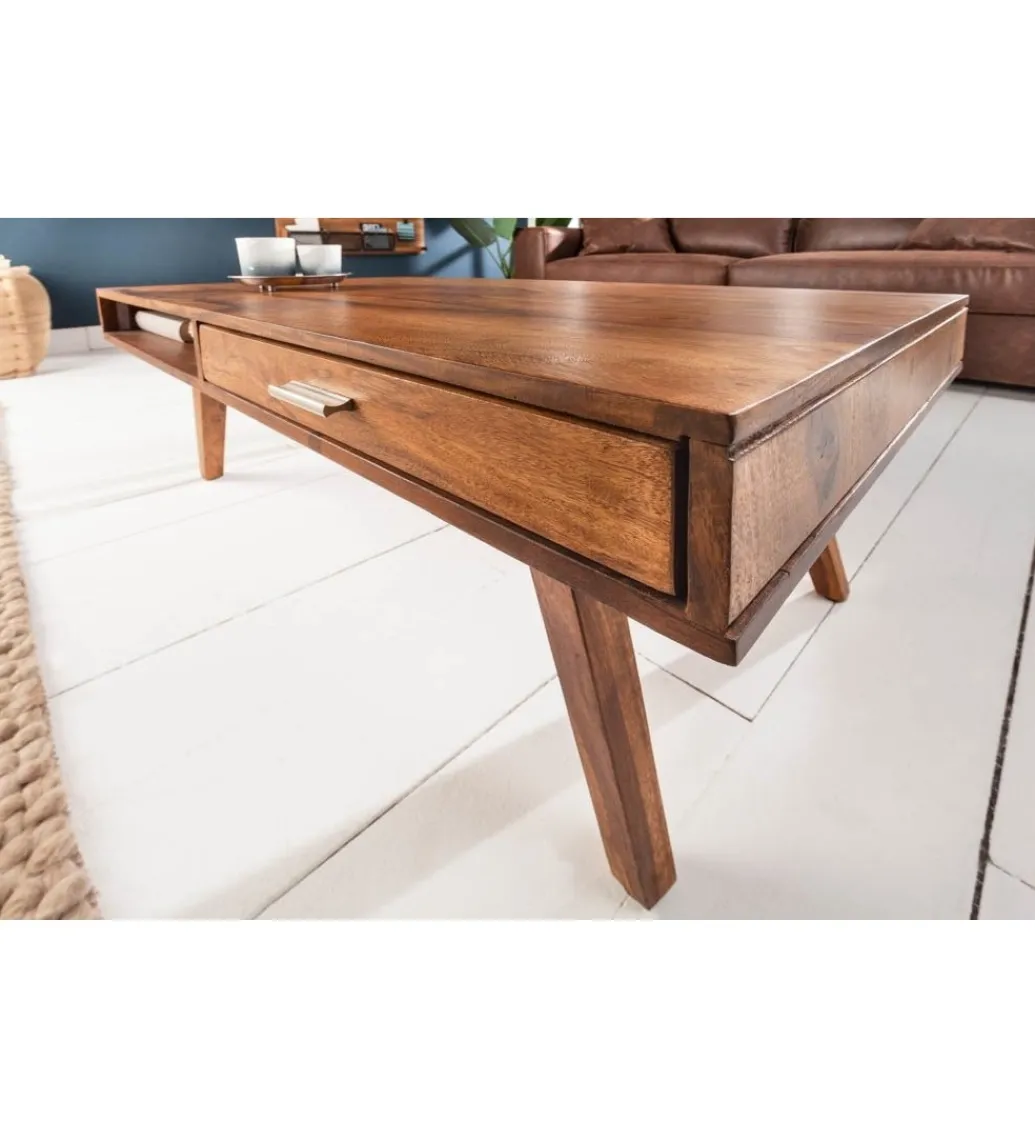 Stolik kawowy Retro 100 cm drewno Sheesham*Invicta Interior - przedsprzedaż Sale