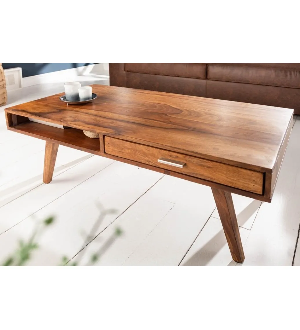 Stolik kawowy Retro 100 cm drewno Sheesham*Invicta Interior - przedsprzedaż Sale