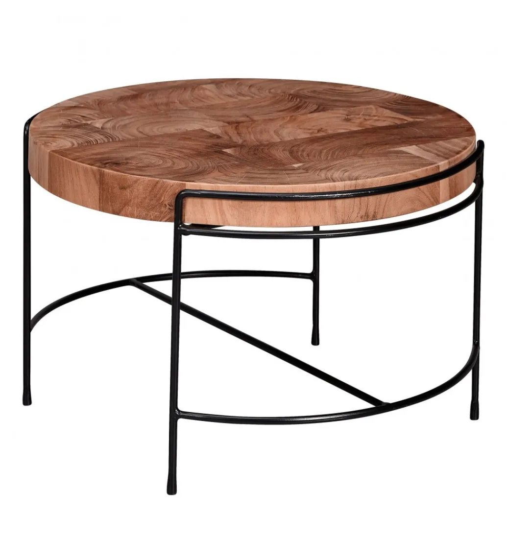 Stolik kawowy RIBERA 62 cm drewno akacja*WOHNLING, GERMANY Online