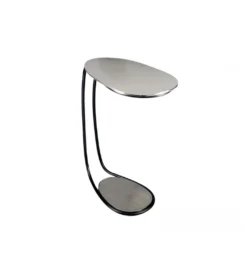 Stolik kawowy RIKAPI 42 cm srebrny*Imeri Clearance
