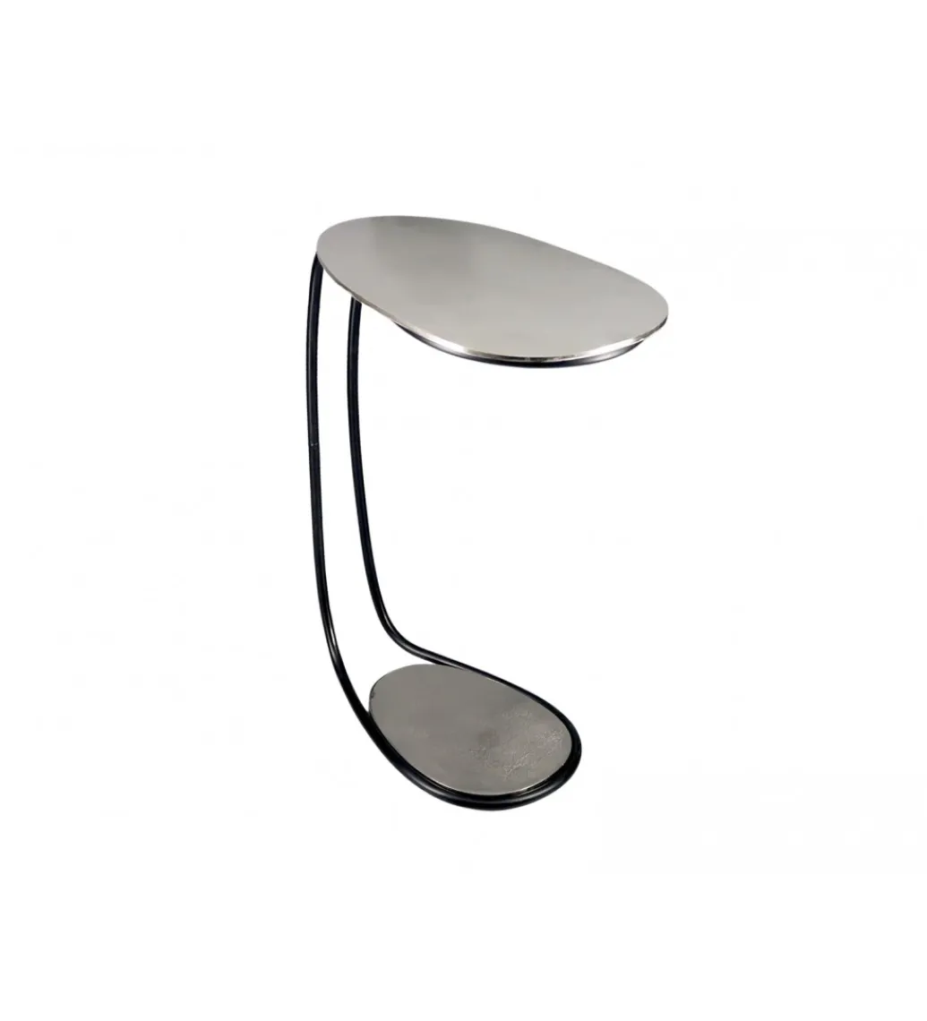 Stolik kawowy RIKAPI 42 cm srebrny*Imeri Clearance