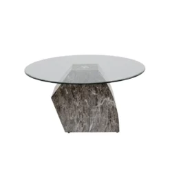 Stolik kawowy ROCKY 90 cm szary marmur*KARE Discount