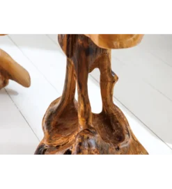 Stolik kawowy ROOT 40 cm drewno teak naturalny*Invicta Interior - przedsprzedaż New