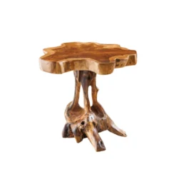 Stolik kawowy ROOT 40 cm drewno teak naturalny*Invicta Interior - przedsprzedaż New