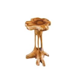 Stolik kawowy ROOT 70 cm drewno teak naturalny*Invicta Interior - przedsprzedaż