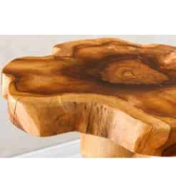 Stolik kawowy ROOT 70 cm drewno teak naturalny*Invicta Interior - przedsprzedaż