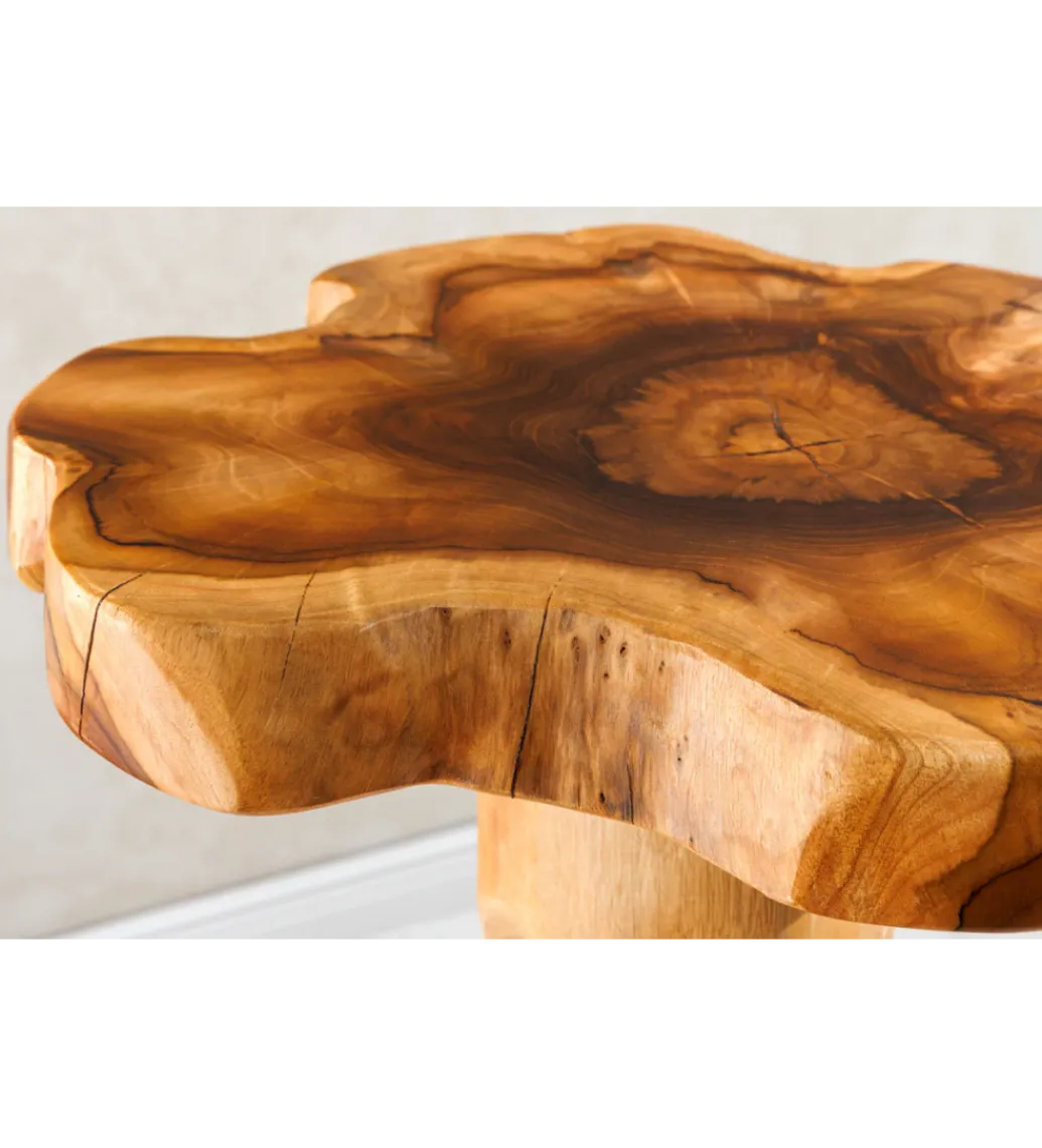 Stolik kawowy ROOT 70 cm drewno teak naturalny*Invicta Interior - przedsprzedaż