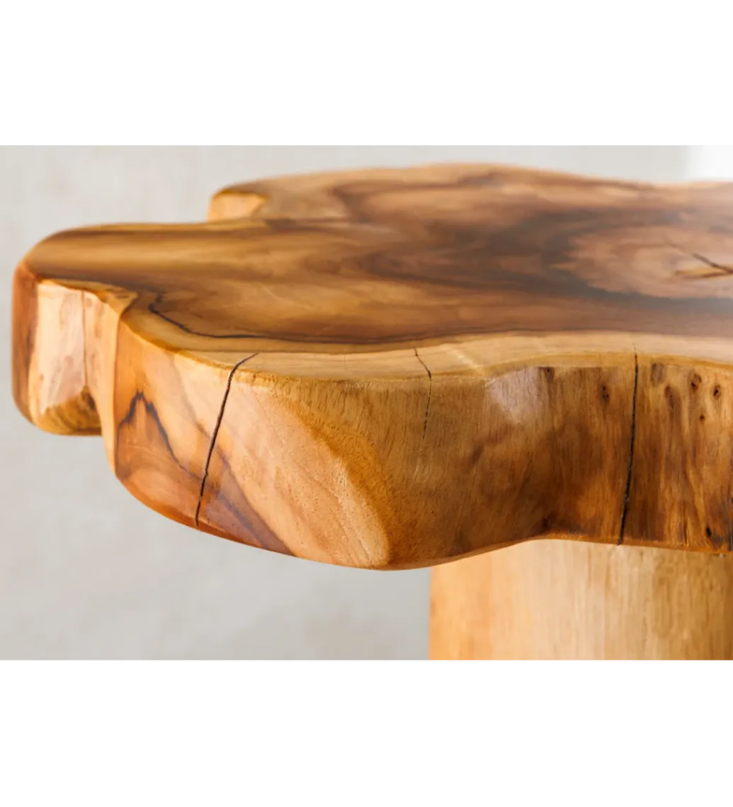 Stolik kawowy ROOT 70 cm drewno teak naturalny*Invicta Interior - przedsprzedaż