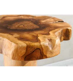Stolik kawowy ROOT 70 cm drewno teak naturalny*Invicta Interior - przedsprzedaż
