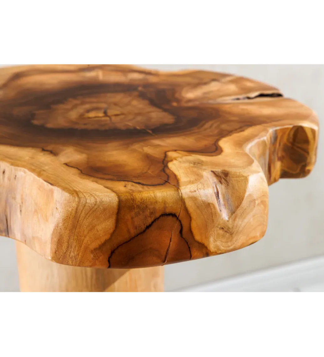 Stolik kawowy ROOT 70 cm drewno teak naturalny*Invicta Interior - przedsprzedaż