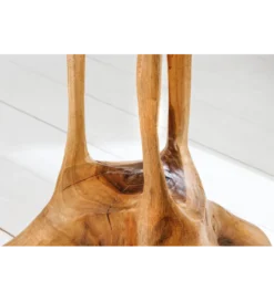 Stolik kawowy ROOT 70 cm drewno teak naturalny*Invicta Interior - przedsprzedaż
