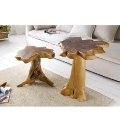 Stolik kawowy Root 60 cm drewno Teak*Invicta Interior Sale