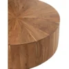 Stolik kawowy ROUND 90 cm drewno akacja naturalny*J-Line Hot