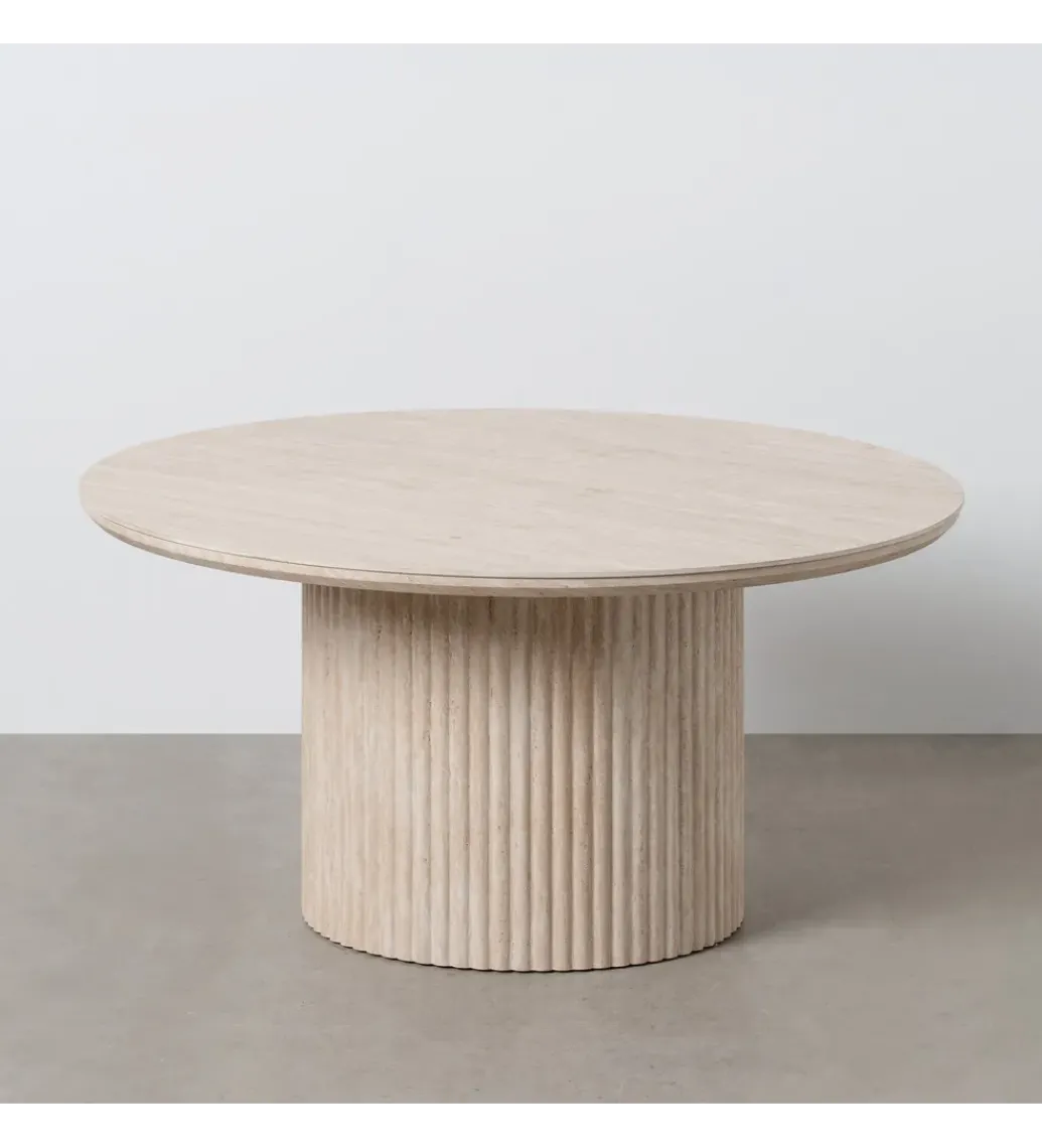 Stolik kawowy SAMETR 90 cm jasnobeżowy*Zona-Design Outlet