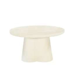 Stolik kawowy SANDI 80 cm kremowy*LF-Design Discount