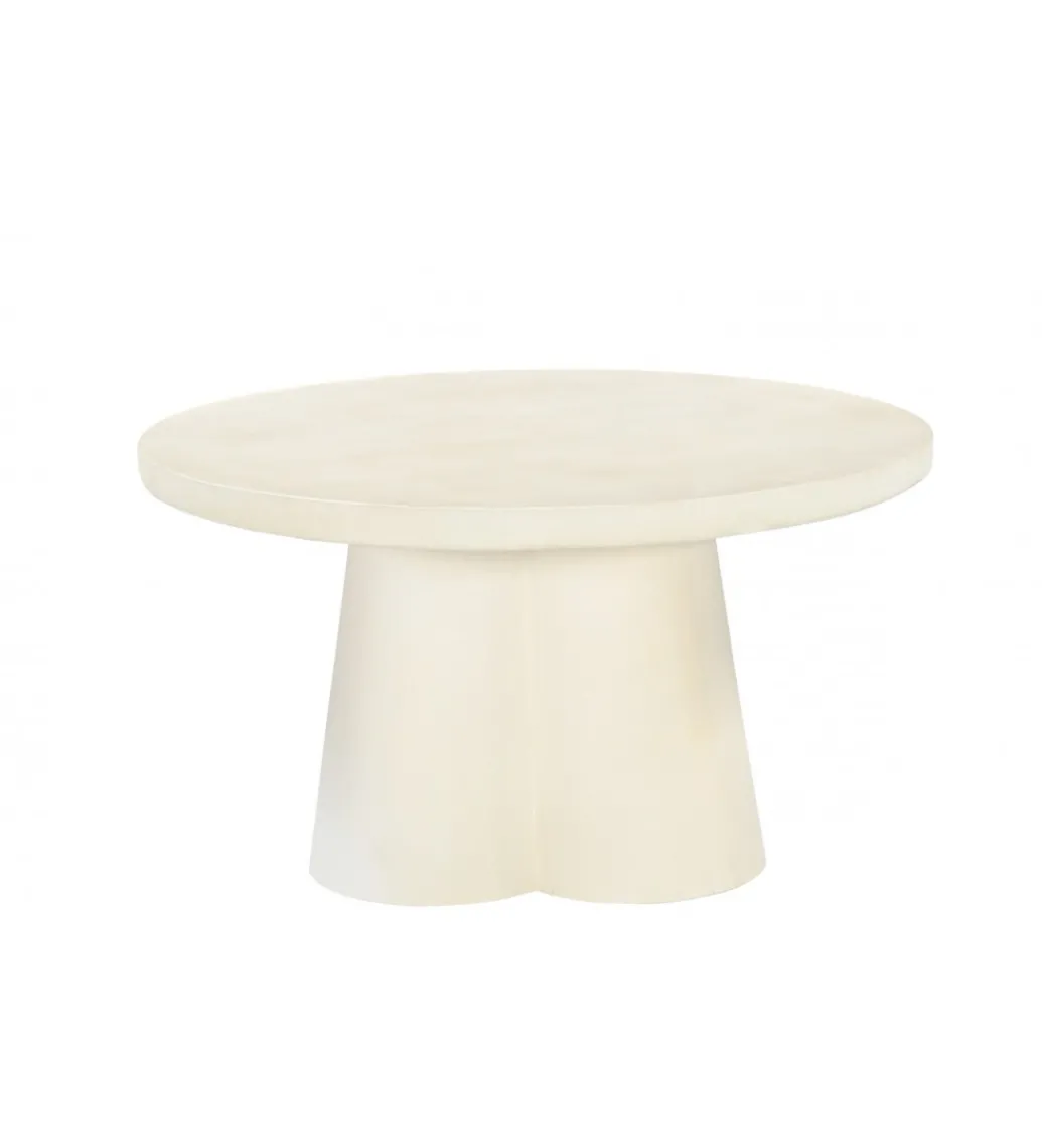 Stolik kawowy SANDI 80 cm kremowy*LF-Design Discount