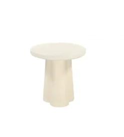 Stolik kawowy SANDI 50 cm kremowy*LF-Design Outlet
