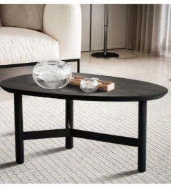 Stolik kawowy SARI 86 drewno mango czarny*WOHNLING, GERMANY Outlet