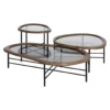 Stolik kawowy SATAMY 120 cm naturalny czarny*Zona-Design New
