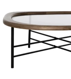Stolik kawowy SATAMY 120 cm naturalny czarny*Zona-Design New