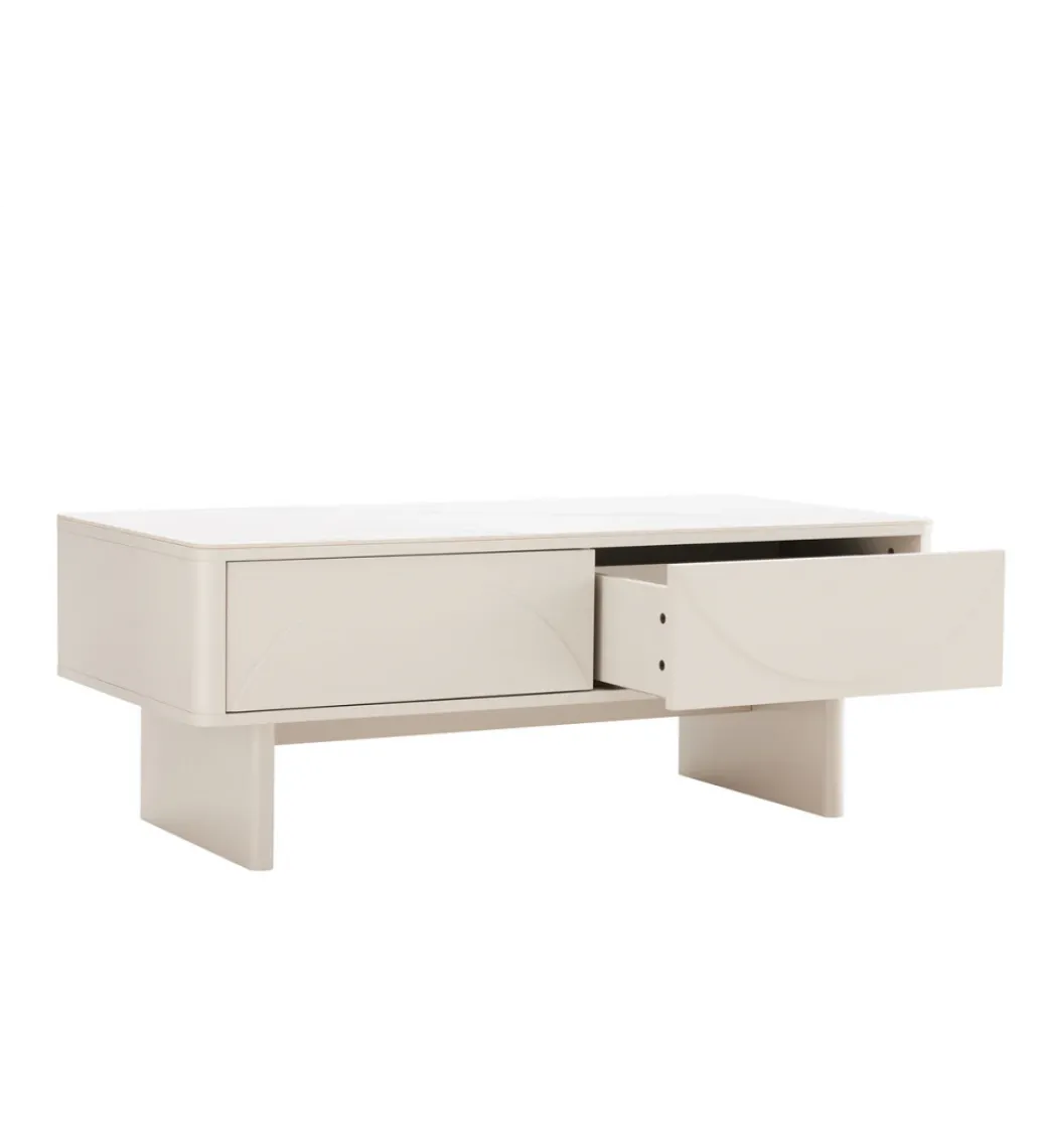 Stolik kawowy SAVOY 120 cm biały*Invicta Interior Online