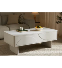 Stolik kawowy SAVOY 120 cm biały*Invicta Interior Online