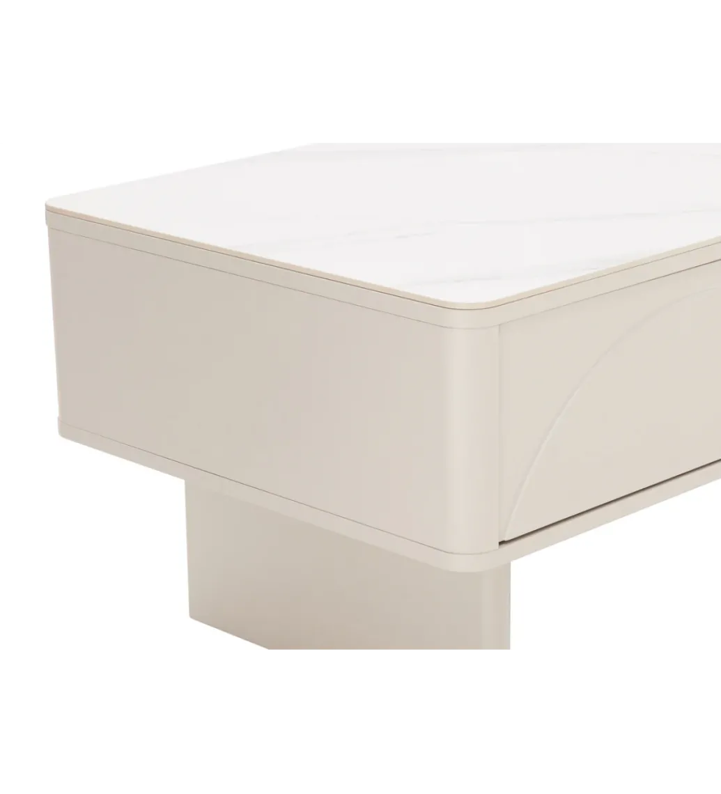 Stolik kawowy SAVOY 120 cm biały*Invicta Interior Online