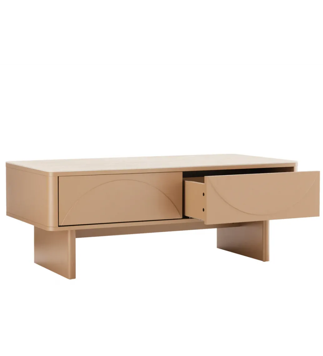 Stolik kawowy SAVOY 120 cm kolor trawertynu*Invicta Interior Discount