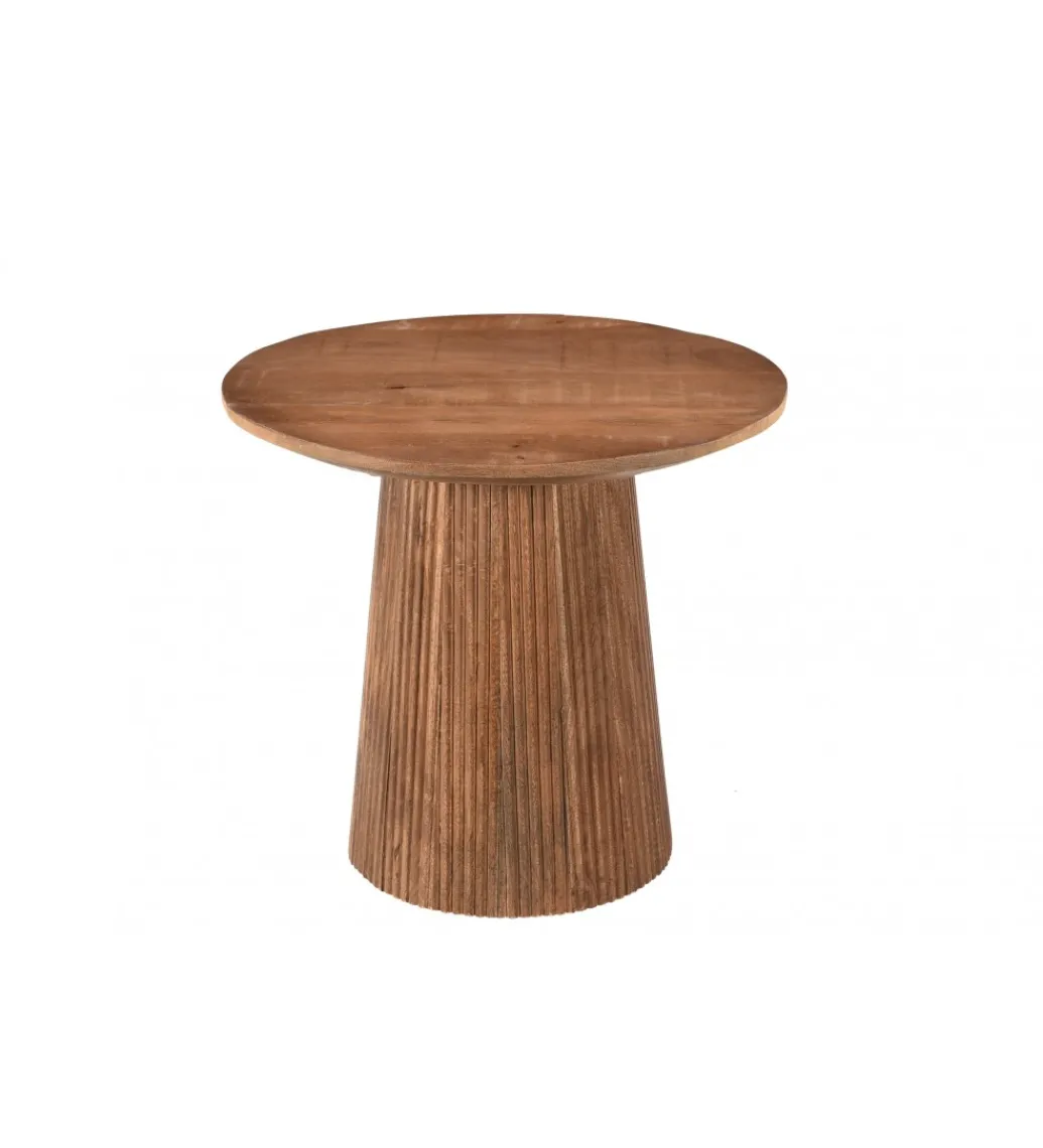 Stolik kawowy SELVETOR 50 cm drewno mango*LF-Design Discount