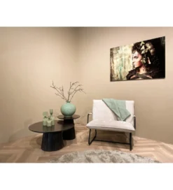 Stolik kawowy SELVETOR 80 cm w kolorze orzecha*LF-Design Outlet